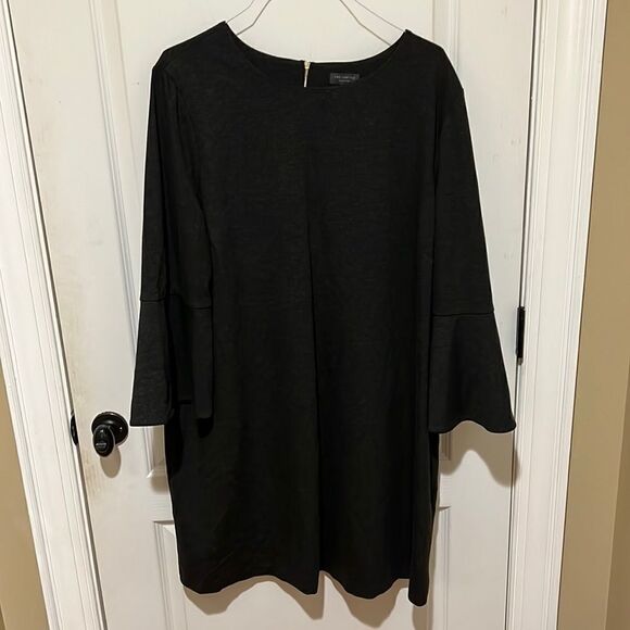 New The Limited Collection Gray Bell Sleeve with Zipper back Dress - Picture 1 of 7